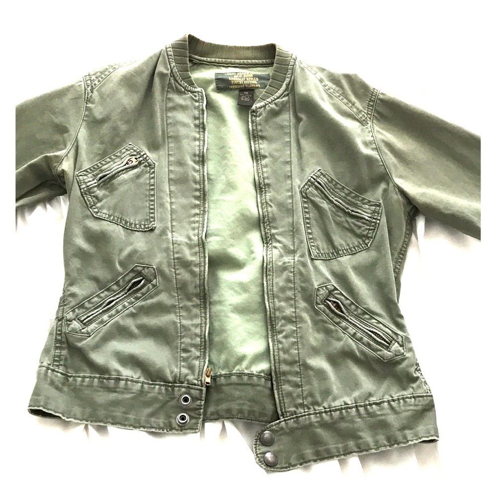 Green aviator jacket from Lucky